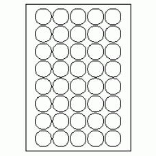 556 - Label Size 32mm dia - 40 labels per sheet